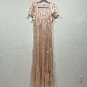 Maison Amory cottagecore silk maxi dress never worn